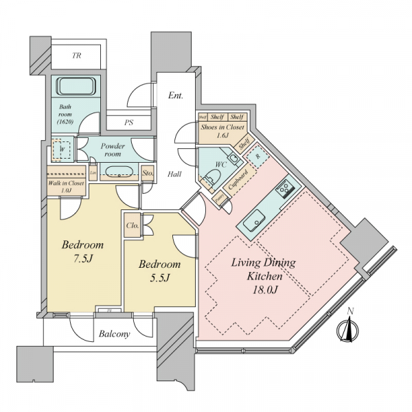 パークコート渋谷ザタワー 間取図