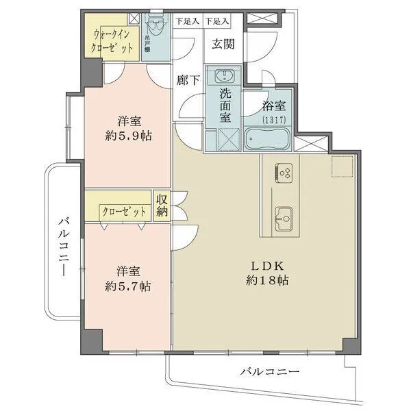 ラビ・ゼームス坂 間取図