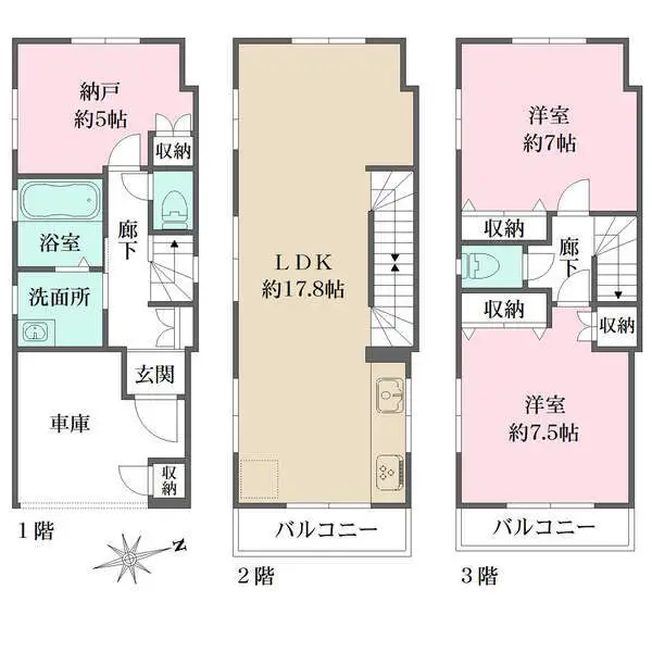 江東区福住２丁目 間取図