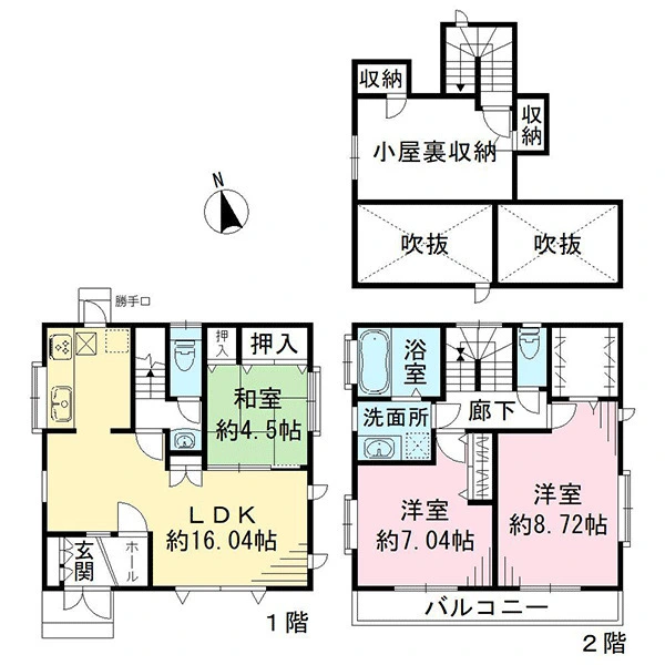 三鷹市上連雀５丁目 間取図