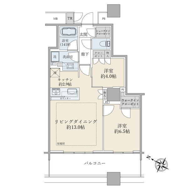ブリリア有明スカイタワー 間取図