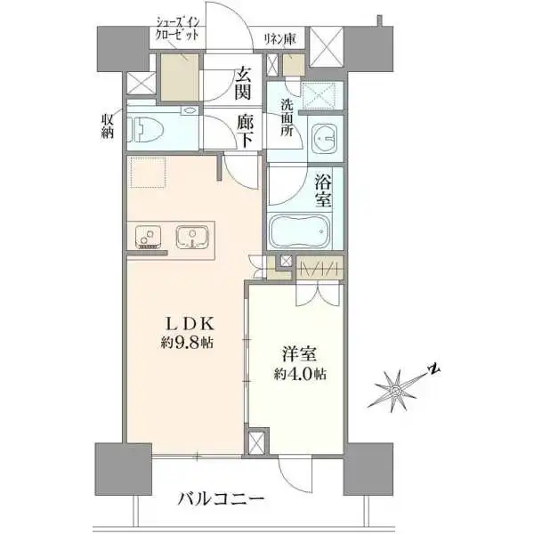 ルジェンテ新中野ＳＴＡＴＩＯＮ　ＯＮＥ 間取図