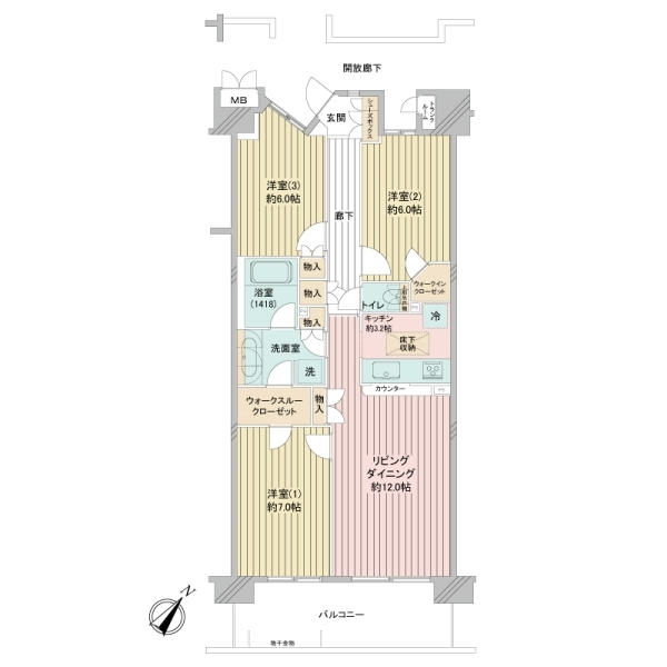 アイキャナルメイツ豊洲 間取図