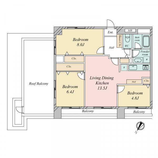 シティメゾン・ノザワ 間取図