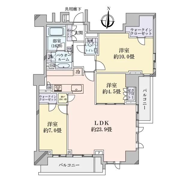 プラウドタワー栄 間取図