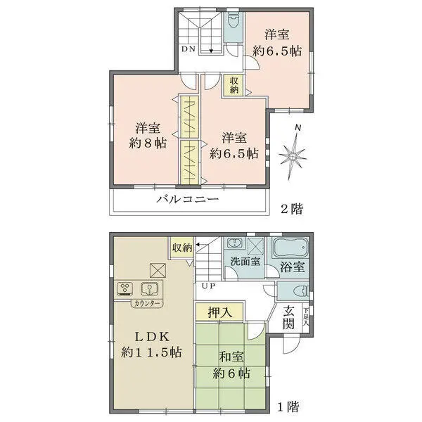 柏市西原６丁目 間取図