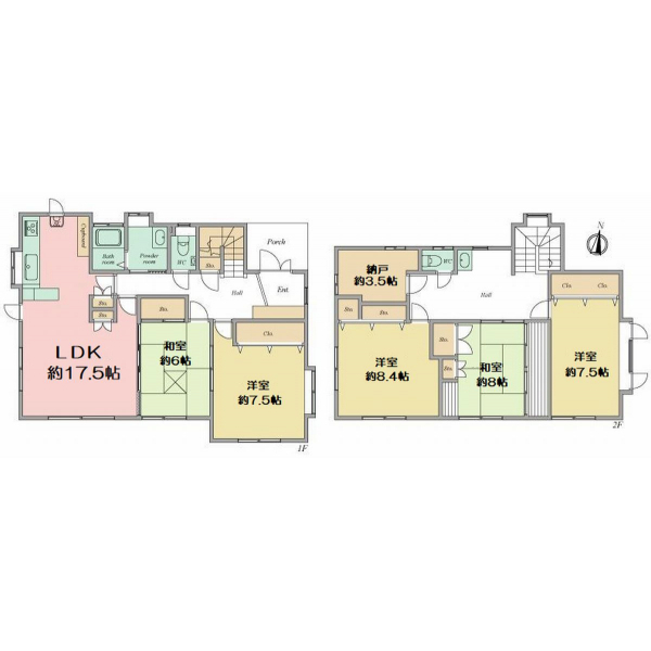 鎌倉市腰越 間取図