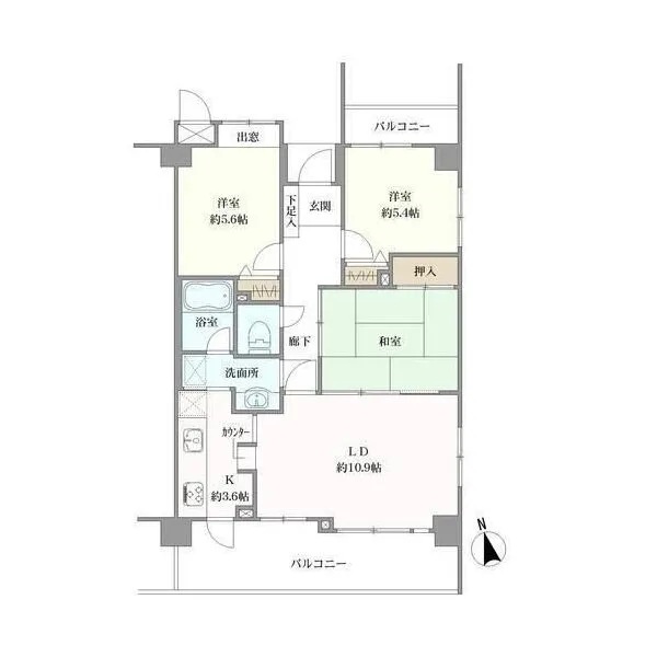 ロイヤルステージ北野 間取図