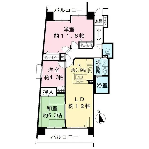 ユーハウス新栄東館 間取図