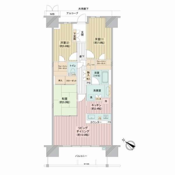 ジオ多摩センター 間取図