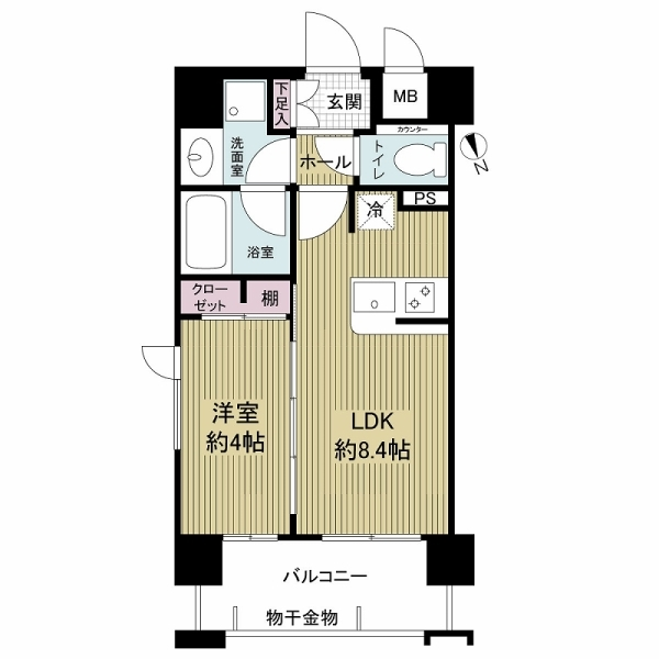 ラブニール西長堀パークフロント 間取図