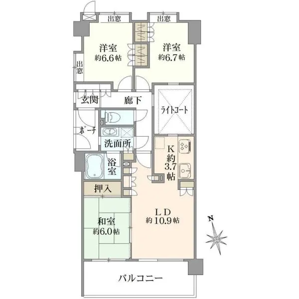 グレイス保土ヶ谷カーサコリーナ 間取図