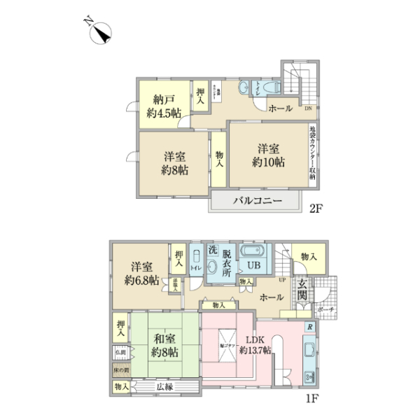 市川市東国分１丁目 間取図
