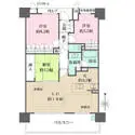 ジオ・ブランズ彩都ひだまりの丘Ｈｉｌｌｓ．４ 間取図