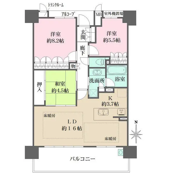 ジオ・ブランズ彩都ひだまりの丘Ｈｉｌｌｓ．４ 間取図