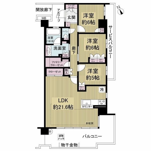 ルネ西宮甲子園 間取図