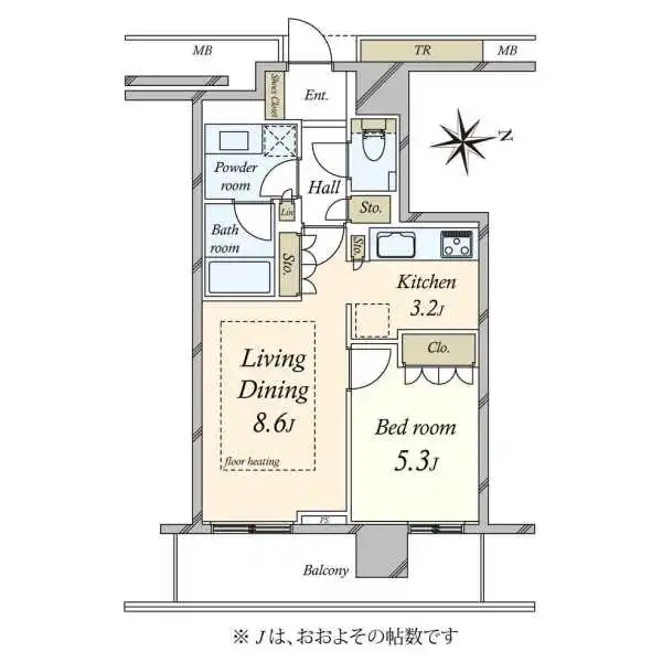 プリズムタワー 間取図