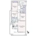 レクセルマンション西船橋第弐 間取図
