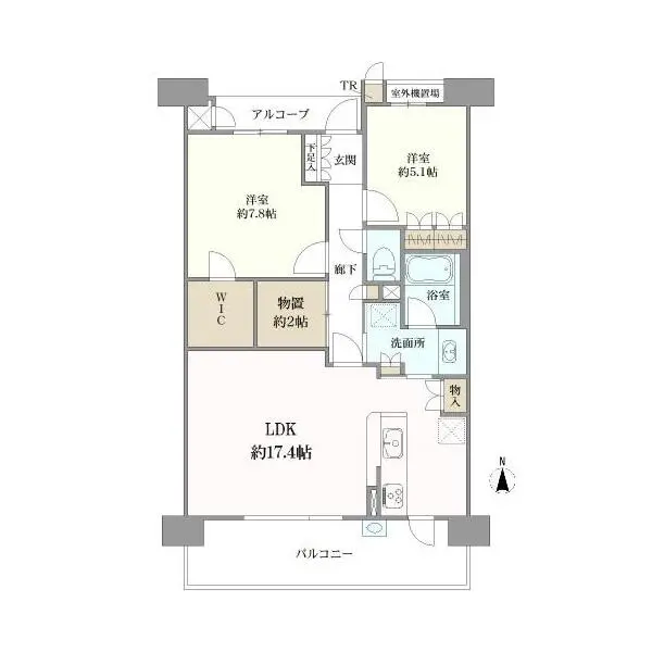 ジオ・ウェリス西宮北口 間取図