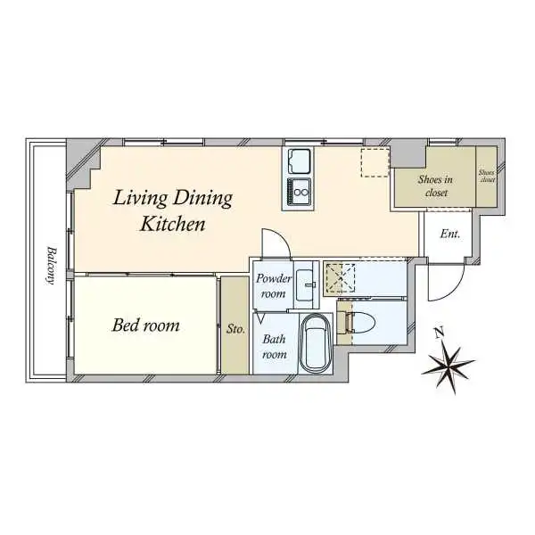 チサンマンション三軒茶屋第一 間取図