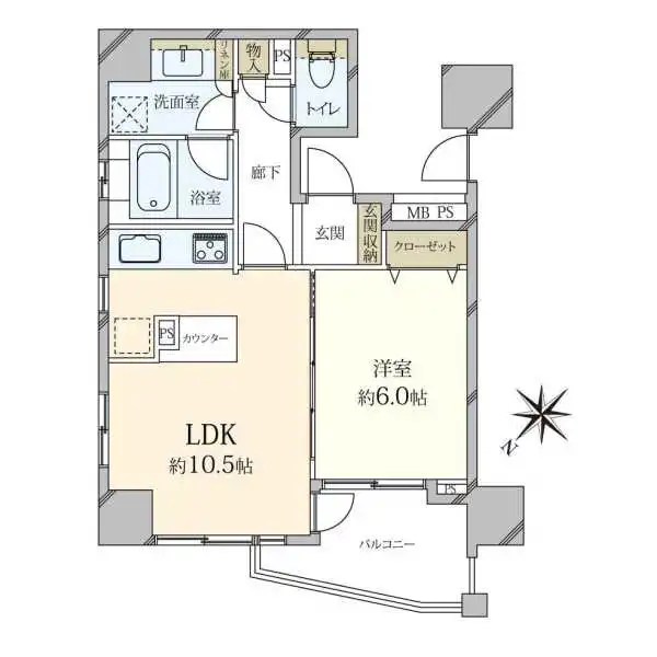 ライオンズシティ東京根岸 間取図