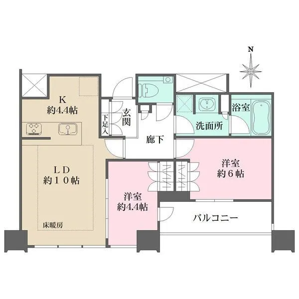 ザ・ファインタワー大手前 間取図