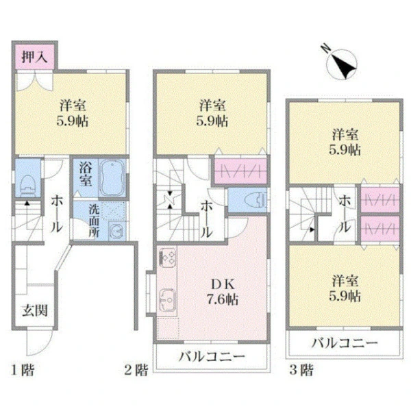 大田区西蒲田１丁目 間取図