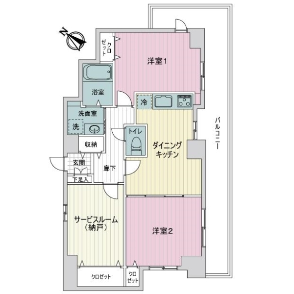 シャロン志村坂上セカンドステージ 間取図