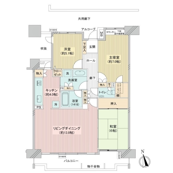 アストラル千里古江台 間取図