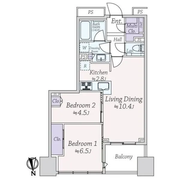シティタワー銀座東 間取図