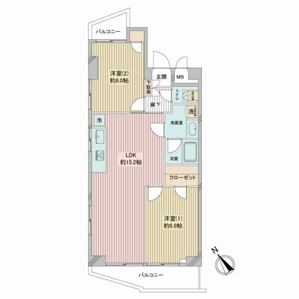 アンクレール聖蹟桜ヶ丘 間取図