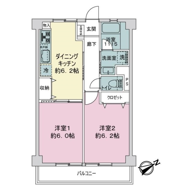 調布たま川台住宅 間取図