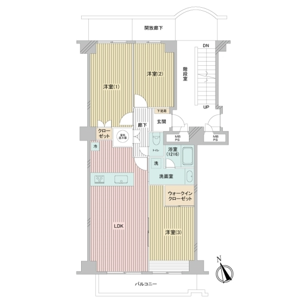 鎌倉グリーンマンション 間取図