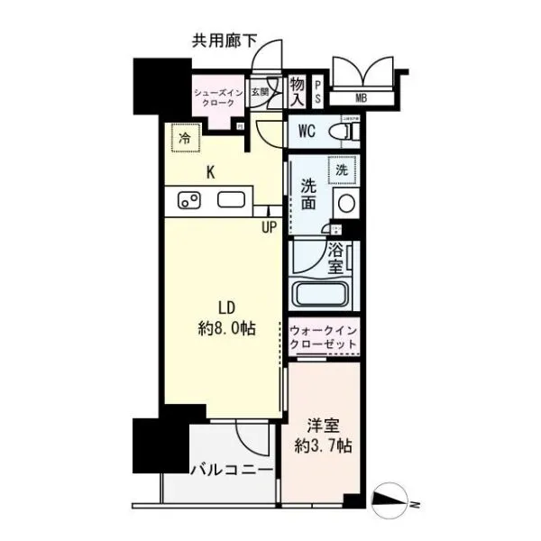 THE HIGH HORIE 間取り図