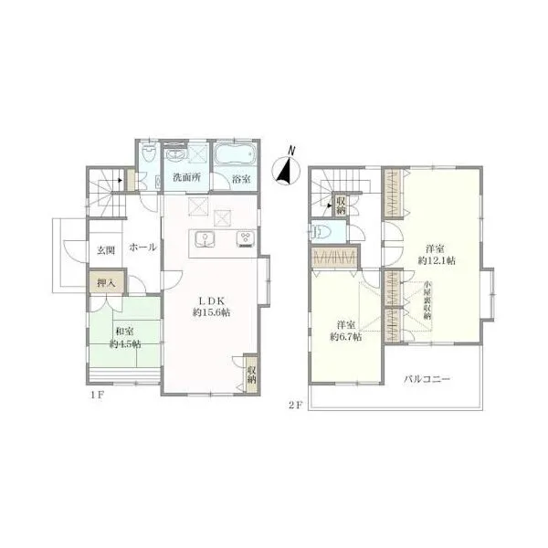 八王子市越野 間取図