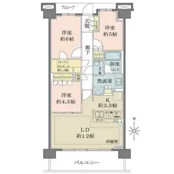 ウォークスルークローゼット(約1.9帖)有