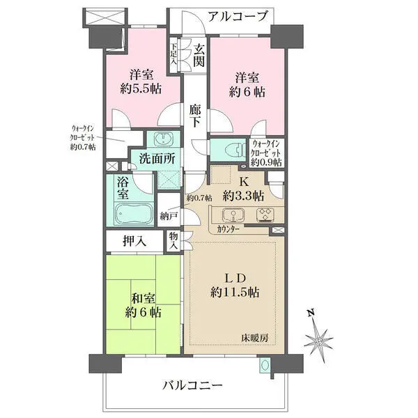 ＢＥＬＩＳＴＡ戸田公園東 間取図