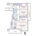 北浜ミッドタワー 間取図