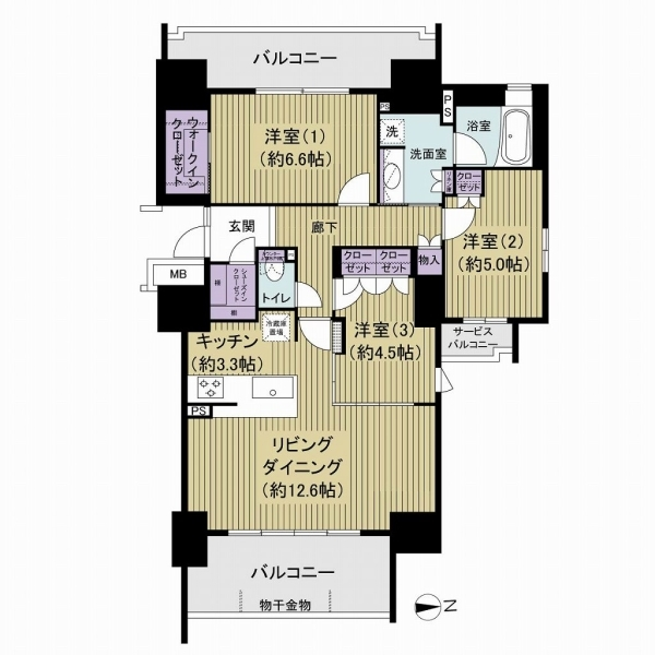 ルネ南砂町リバーフィール 間取図