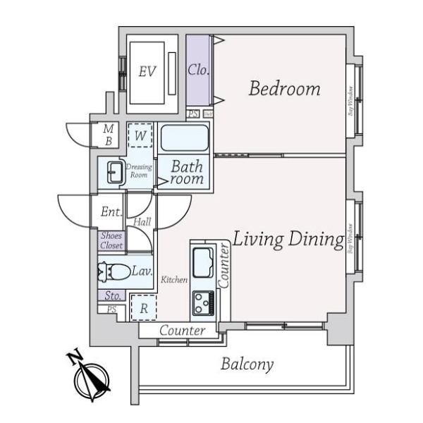 グランイーグル門前仲町 間取図