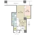 OAPレジデンスタワー西館 キッチンはLDと廊下からの2WAY仕様。ゆったりとした広さのバルコニー付き。収納が豊富にございます。