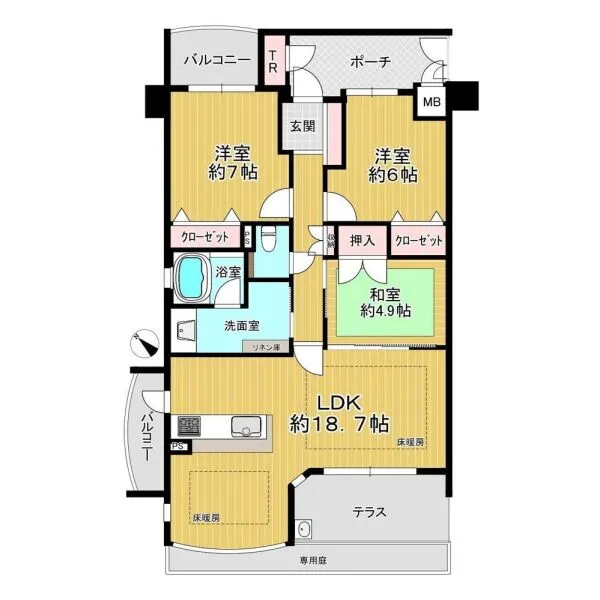 アウルコート草津 間取図