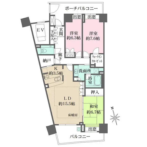 パークハウスプレシア 間取図