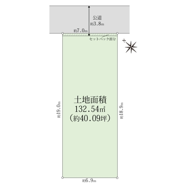 世田谷区野沢３丁目 区画図