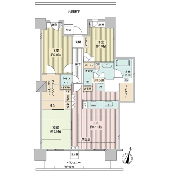 パークハウスさいたま新都心　ＭＩＤ　ＴＯＷＥＲ 間取図
