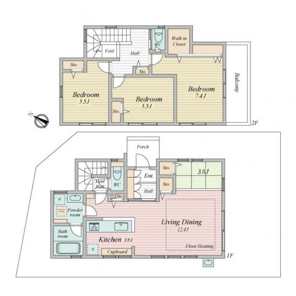 国分寺市東戸倉２丁目 間取図