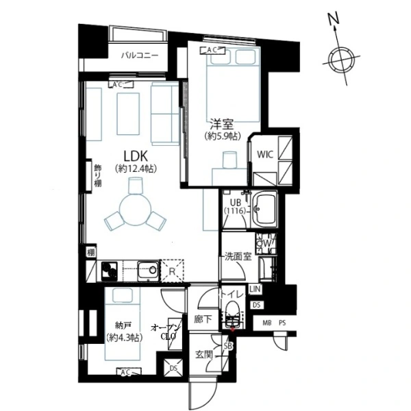 シティハイムコスモ 間取図