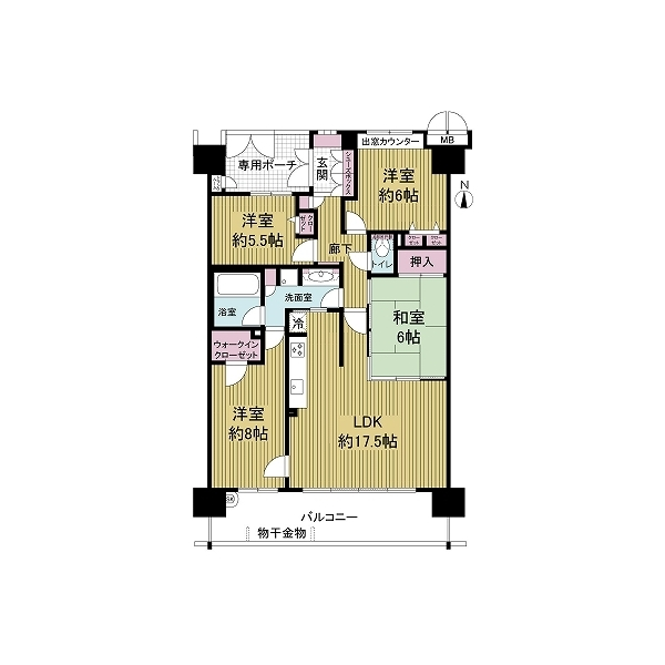 ビープレイス西棟 間取図