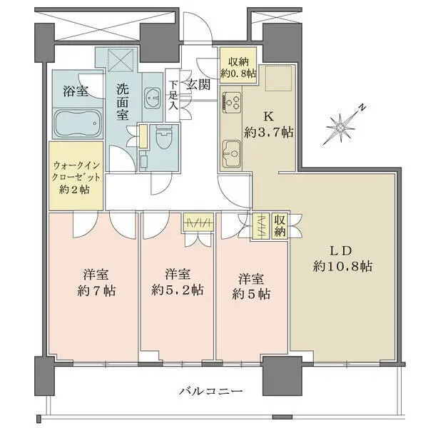 ザ・クレストタワー 間取図