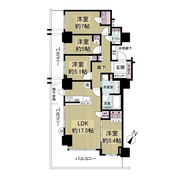 住吉川リバーサイドフォーラムザ・レジデンス 間取図
